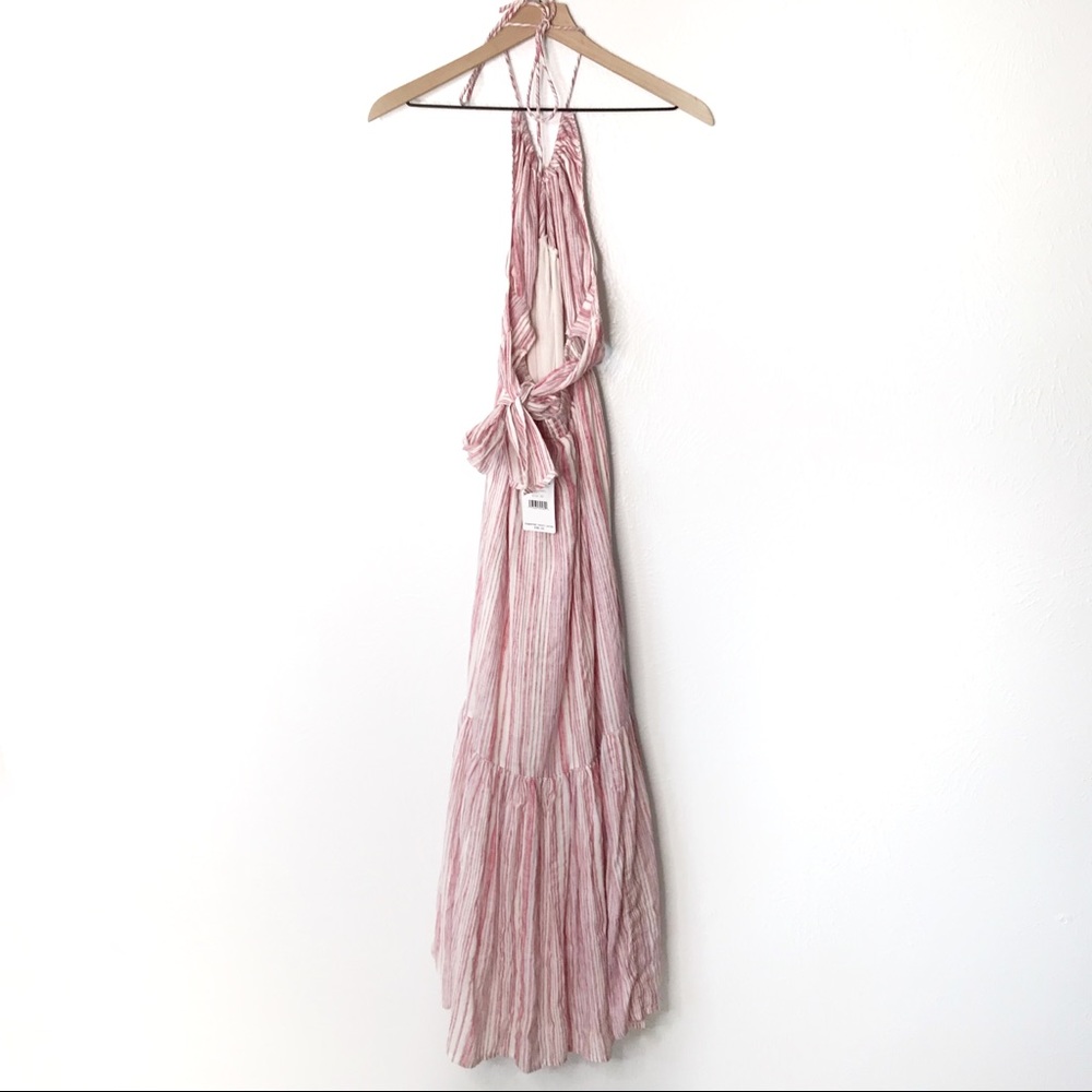 NWT Free People | Audrey Striped Halter Maxi Dress - Picture 8 of 8